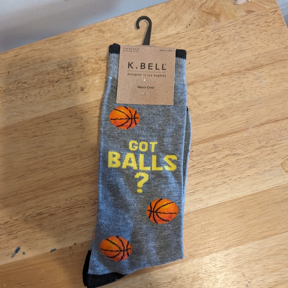 Got Balls .K. Bell men’s crew socks